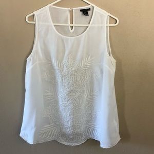 Forever 21 embroidered tank top.